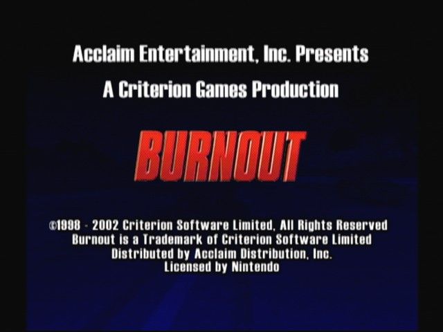 Burnout screenshot 3 for Gamecube